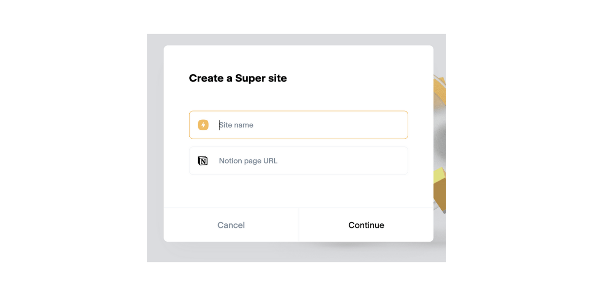 Create Super Site