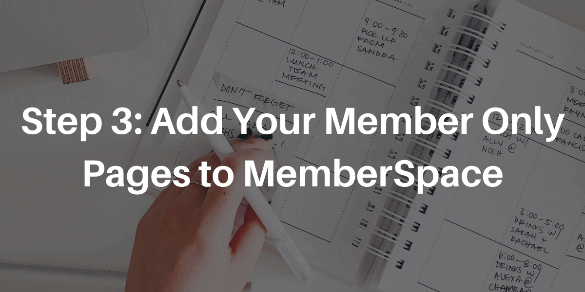 Squarespace Membership Site - Step 3