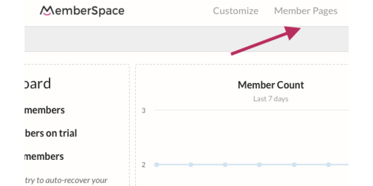 Member pages