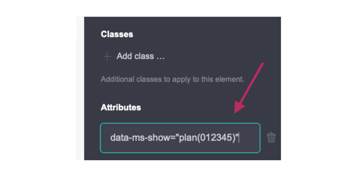 Paste Plan Attribute