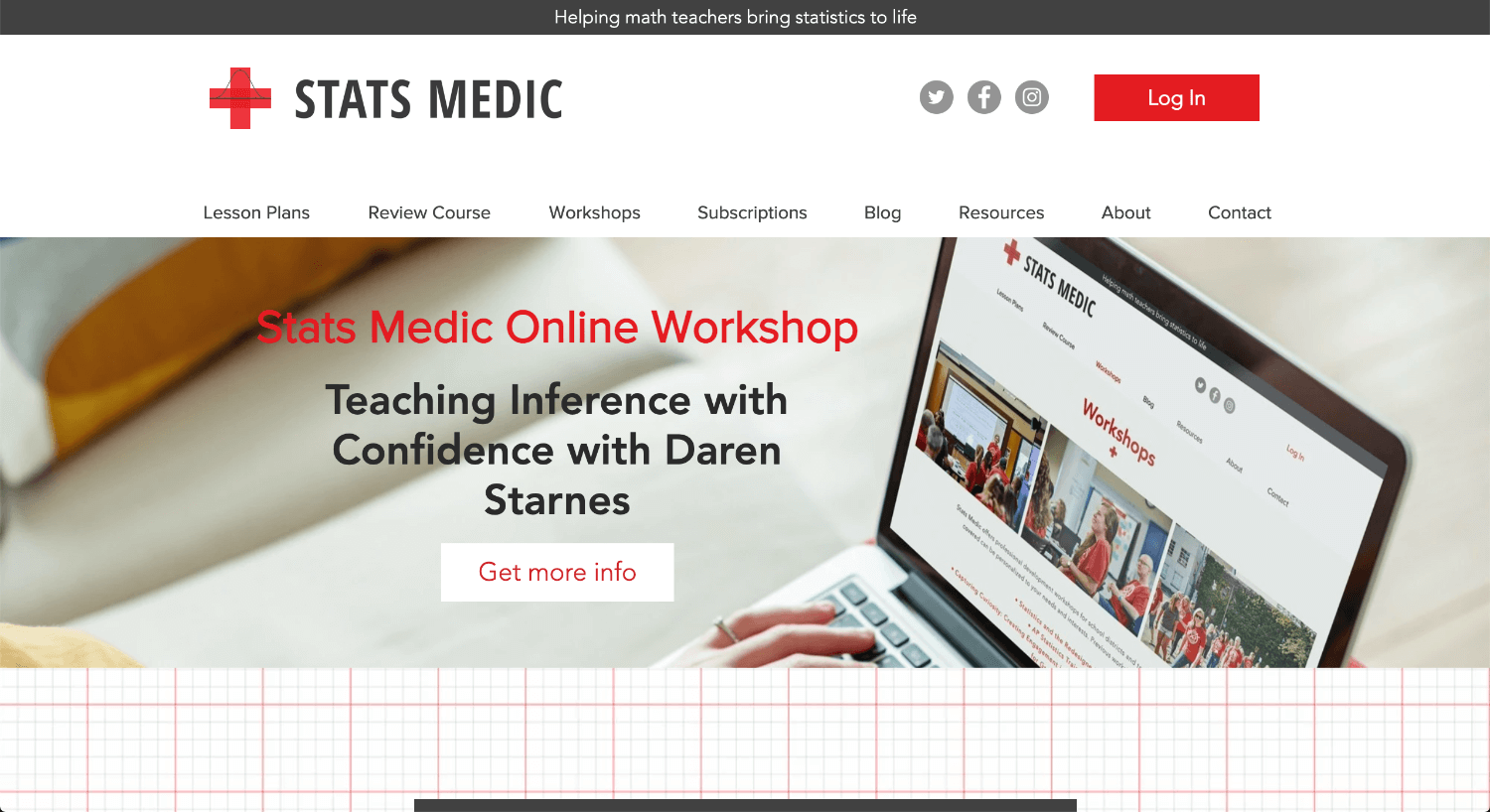 Stats Medic Landing Page