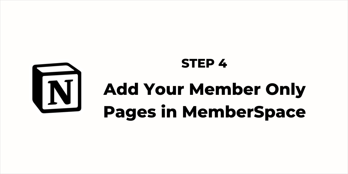Notion Membership Site - Step 3