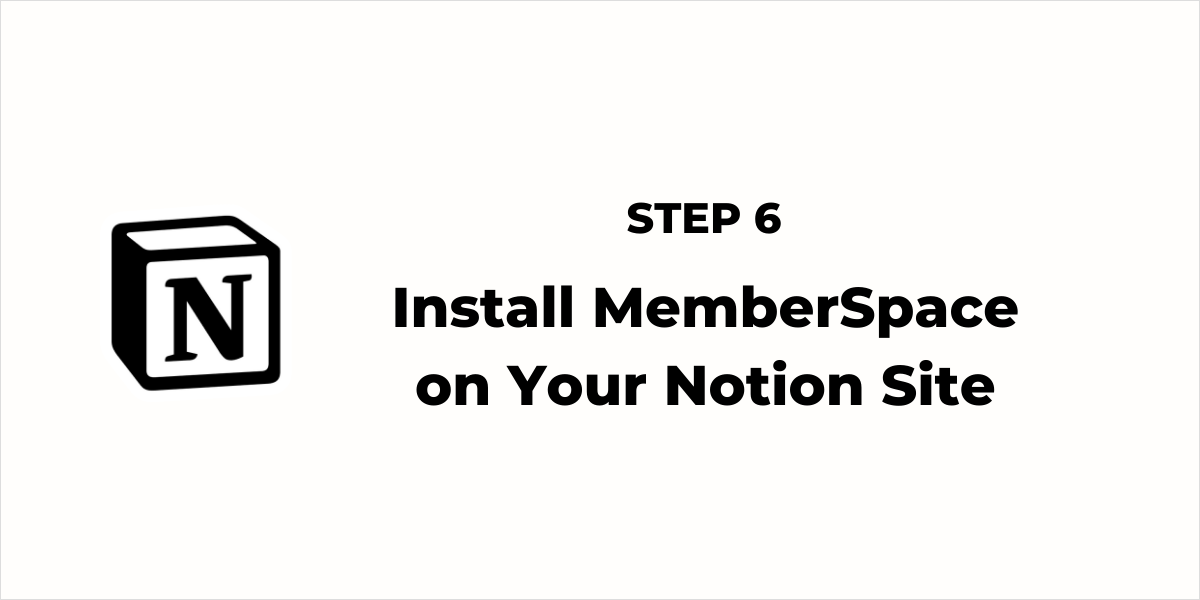 Notion Membership Site - Step 5