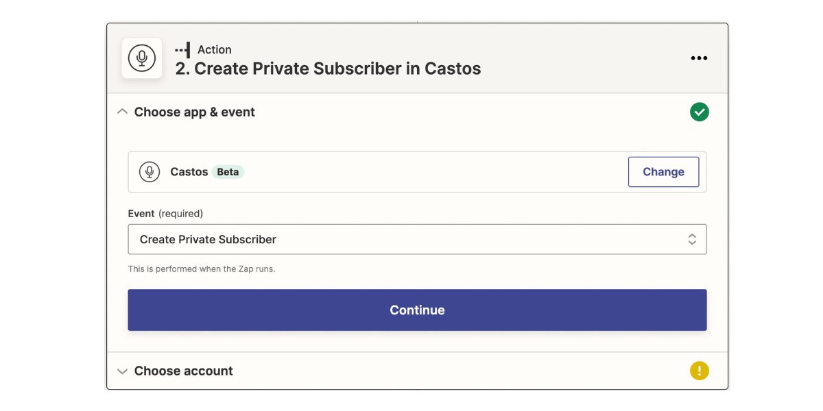 Create Private Subscriber